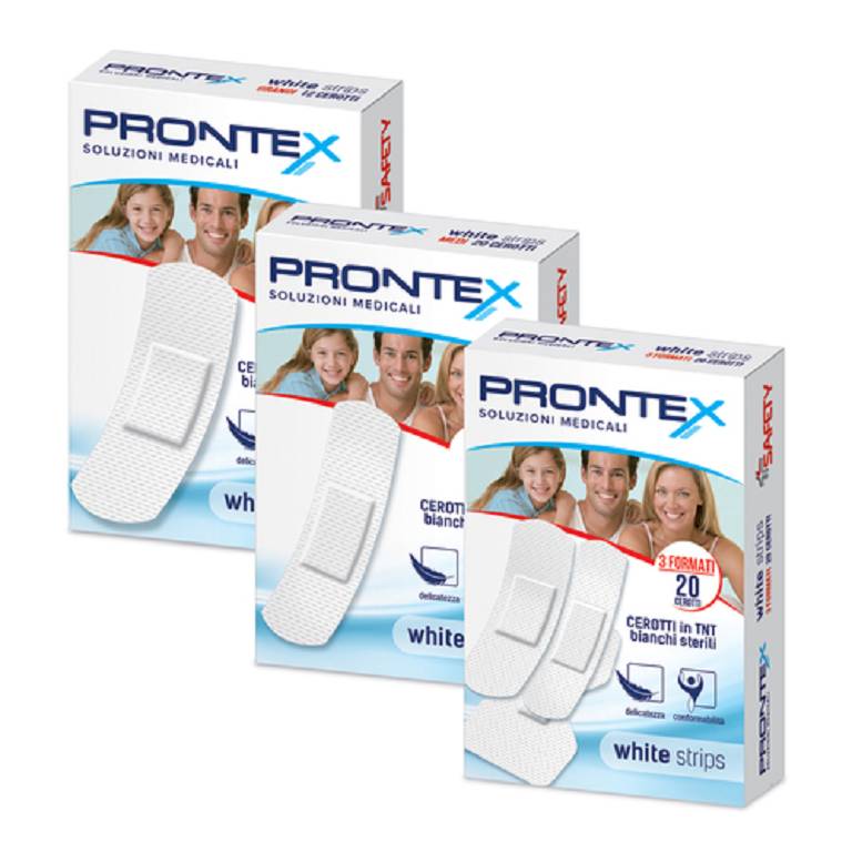 CER PRONTEX WHITE STRIPS 20PZ